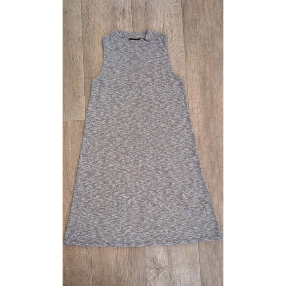 MADEWELL Tank Dress Womens XXS Gray Mock Neck Sleeveless Stretch - Picture 5 of 7